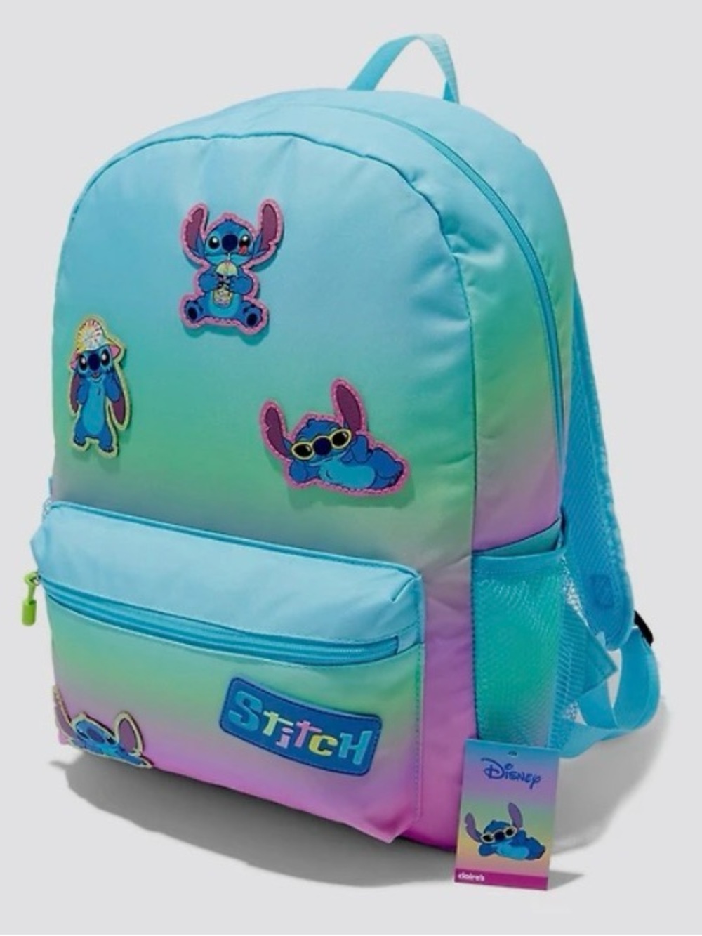Disney Lilo & Stitch Kids Gradient Backpack in Aqua-Pink